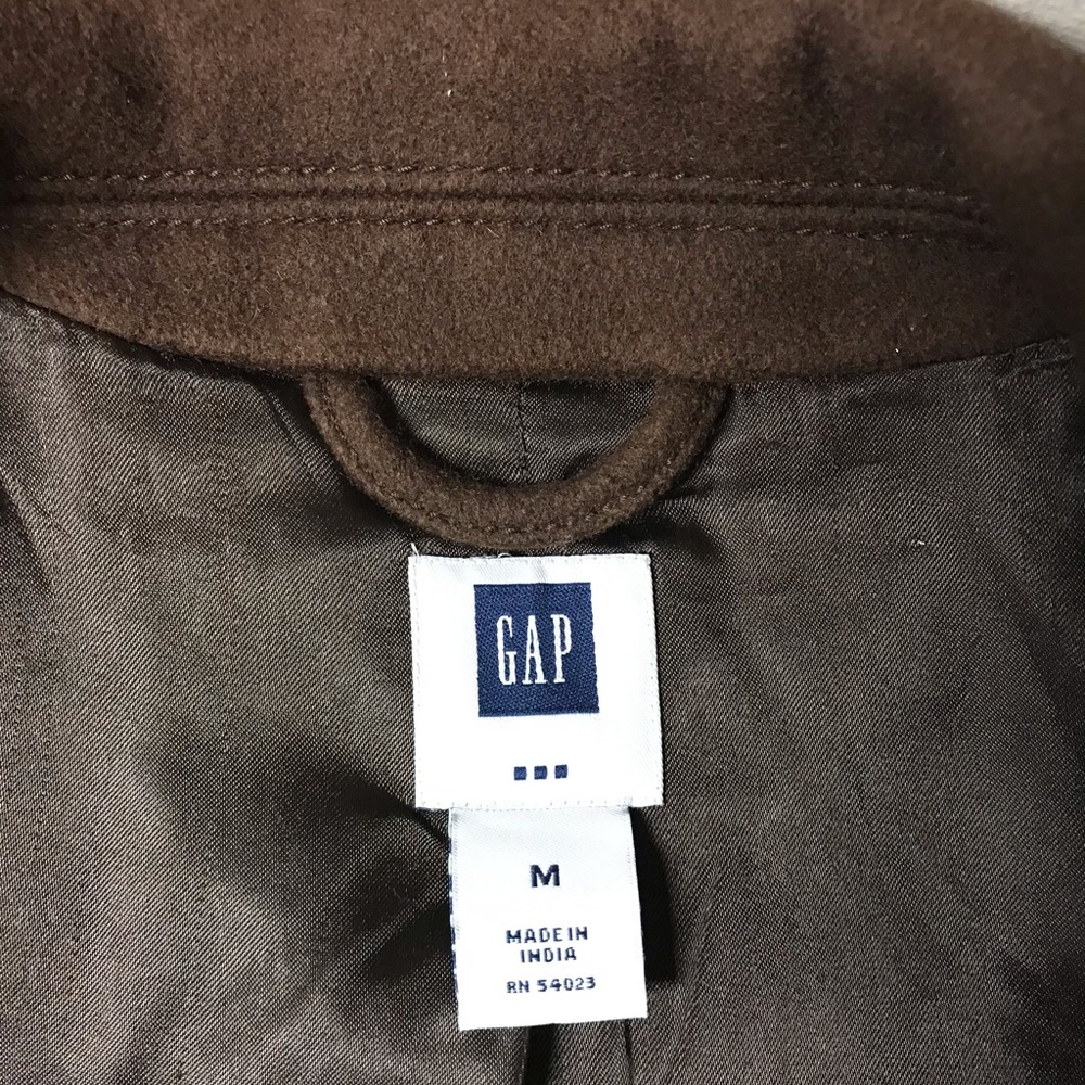 Gap Brown Wool Fully Lined Jacket, Medium. - image 3